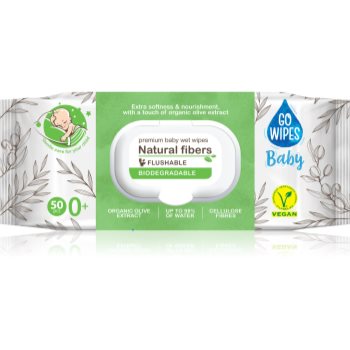 GoWipes Baby Natural Fibers servetele delicate pentru copii pentru piele sensibila